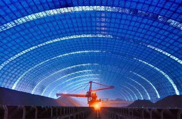 潞城亿优钢构工程师为您解析原料场封闭技术的特点和类型